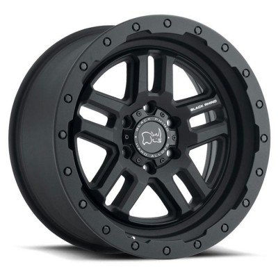 17X9.5 6X139.7/12 BLACK RHINO BARSTOW MATTE BLACK