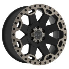 17x9.0 6X135/12 BLACK RHINO WARLORD MATTE BLACK W/MACHINE DA