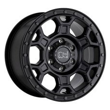 17X8.0 6X130/38 BLACK RHINO MIDHILL MATTE BLK/GUNMETAL BOLTS