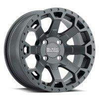 20X9.0 6X139.7 ET12 BLACK RHINO WARLORD MATTE BLACK W/MACHINE 